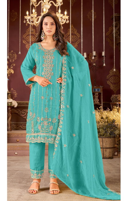 Khas 4478 Silk Crunchy Silk Wholesale Pakistani Readymade Suits In India
